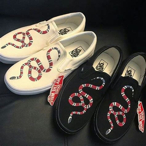 gucci snake on vans